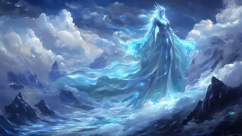 Glacial Majesty: Queen of the Frozen Peaks