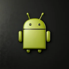 Iconic Green Android Figure