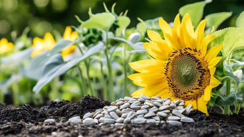 Helianthus Annuus: A Study in Yellow and Brown