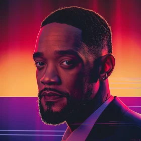 Will Smith Colorful Portrait Art