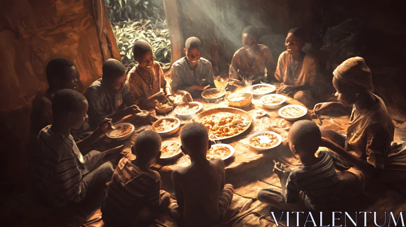 Communal Dining: Unity and Sustenance