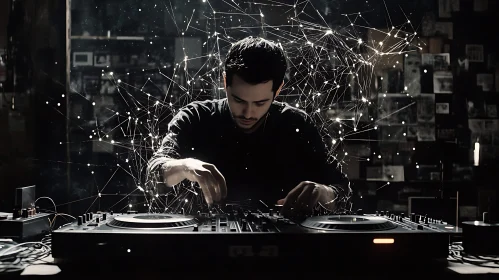 Electronic Music Creation with Turntable