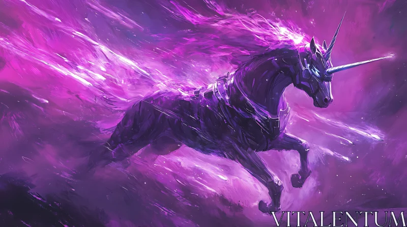 Purple Unicorn in Motion
