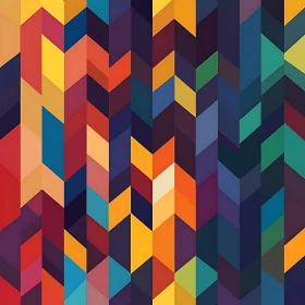 Geometric Abstract Art with Vivid Colors