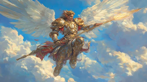 Winged Guardian in the Sky