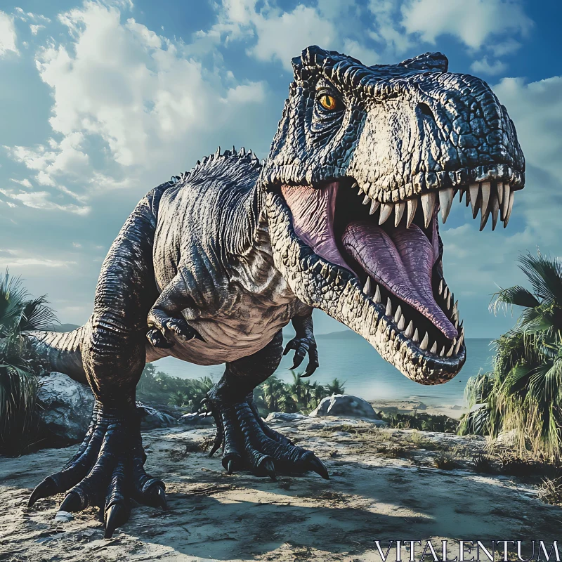 T-Rex on the Beach