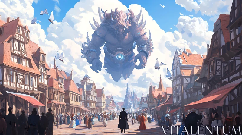 Giant Monster in Town