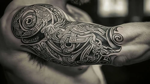 Intricate Tattoo Sleeve Art on Arm