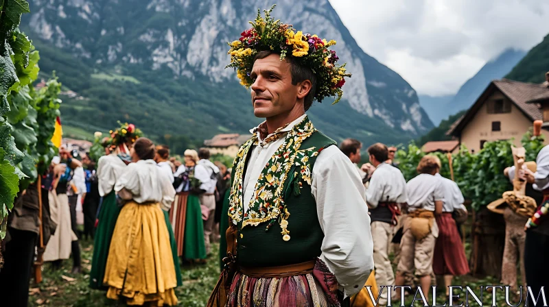 Traditional Celebration in Mountain Village