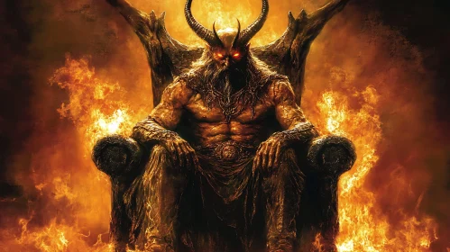 Demon Lord on Throne of Flames