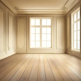 Bright Room with Classic Architectural Details