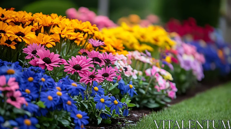Multicolor Daisies in Bloom