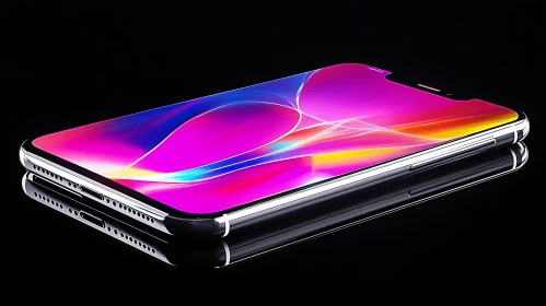 Modern Mobile Device on Reflective Surface