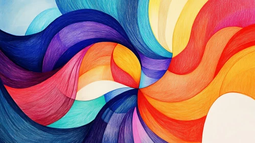 Vibrant Swirl Abstract Art
