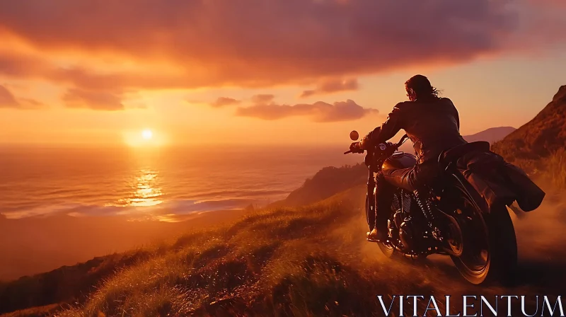 Sunset Motorcycle Adventure