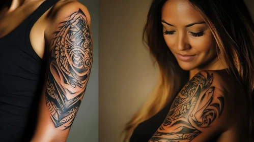 Detailed Abstract Tattoo Design