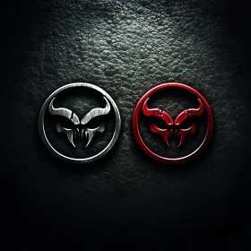 Dual Devil Emblem: A Study in Contrast