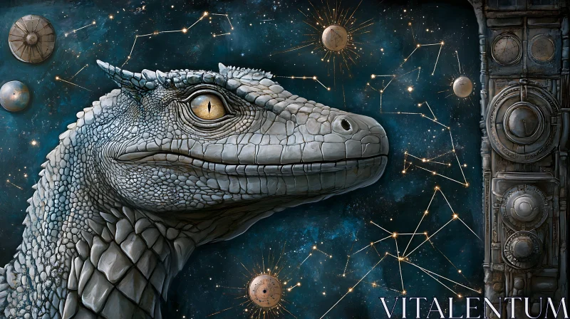 Celestial Dragon Art AI Image