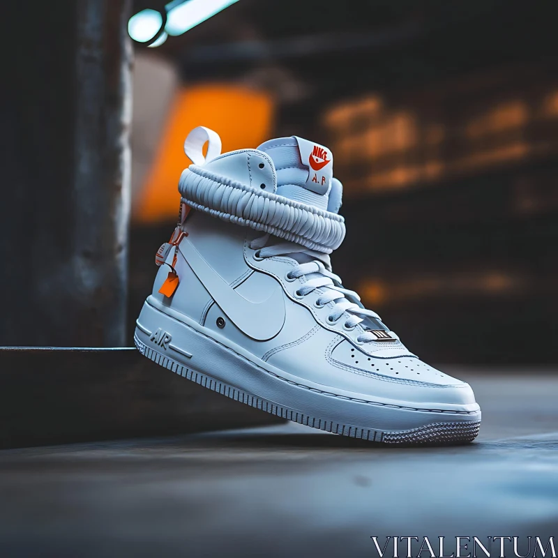 Modern White Nike Sneakers Urban Style