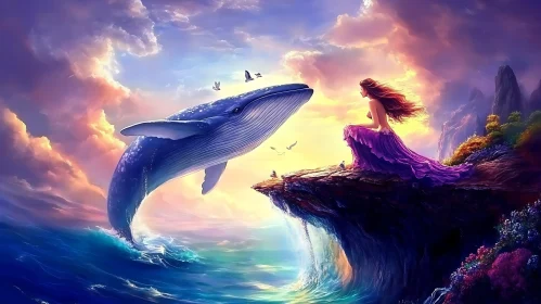 Oceanic Encounter Art Print