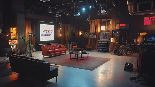 Studio With Modern Furniture