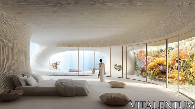 Minimalist Bedroom with Ocean View