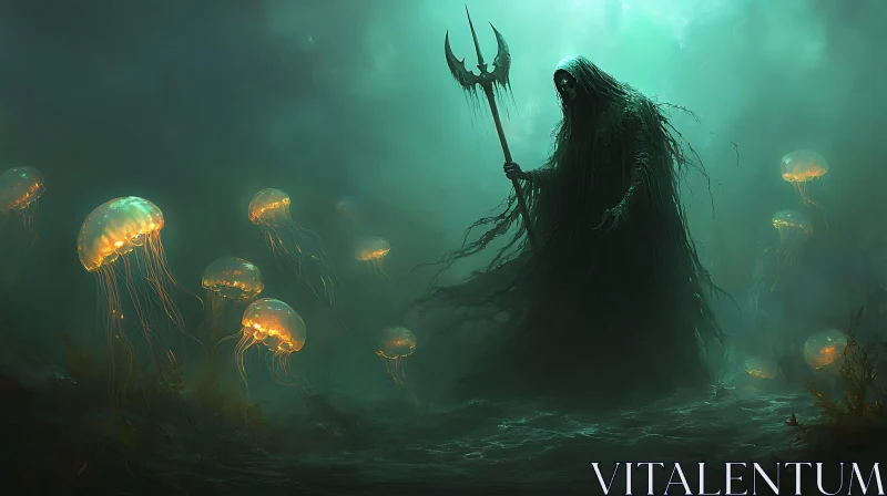 Guardian of the Abyss: An Underwater Specter