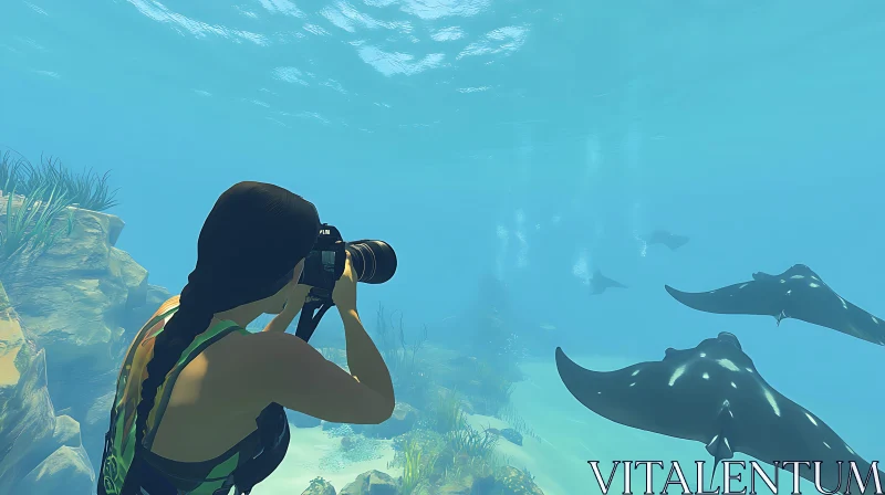 Photographing Manta Rays Underwater