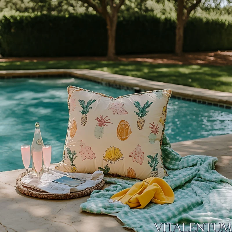 Summer Day by the Pool