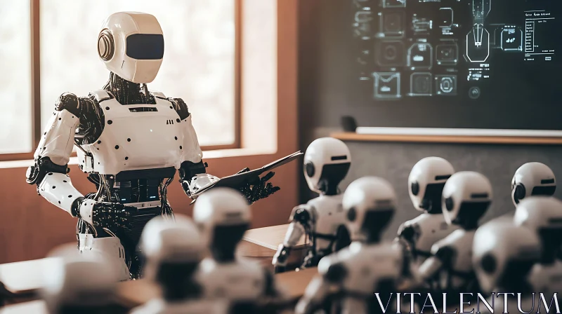 AI Classroom: Robot Teaching Students