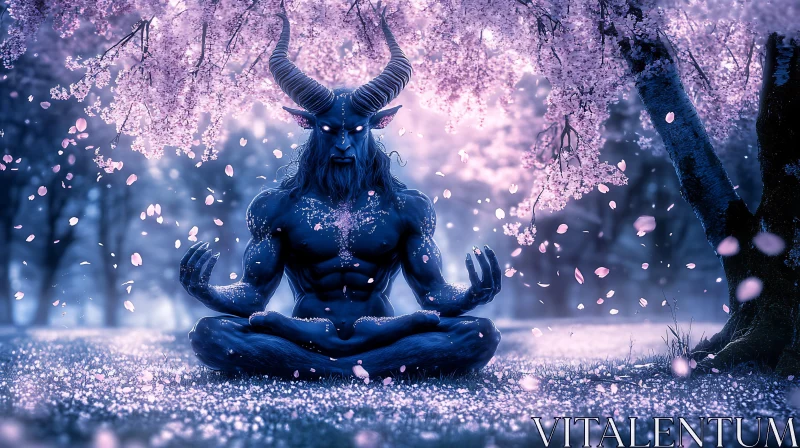 Horned Figure in Lotus Position