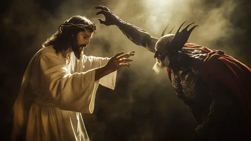 Biblical Struggle Between Light and Darkness