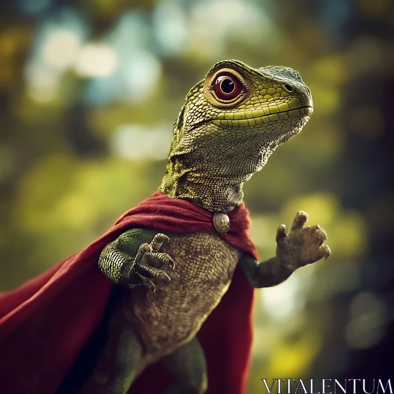 Heroic Lizard with Cape
