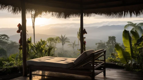 Enigmatic Thatched Gazebo in a Mysterious Jungle - Captivating Documentary Travel Photography