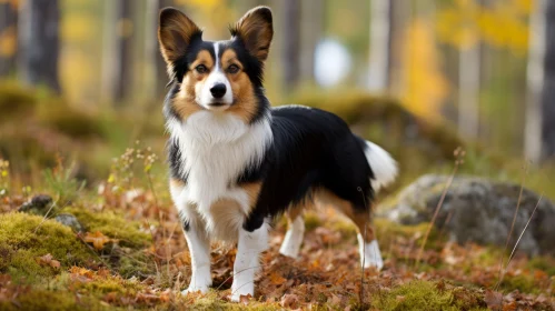 Mysterious Canine in the Woods - Nature Art