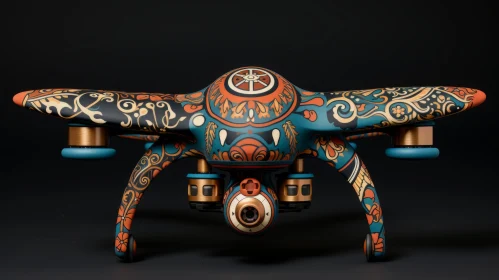 Orient-Inspired Anamorphic Art Drone with Unique Yokai Illustrations