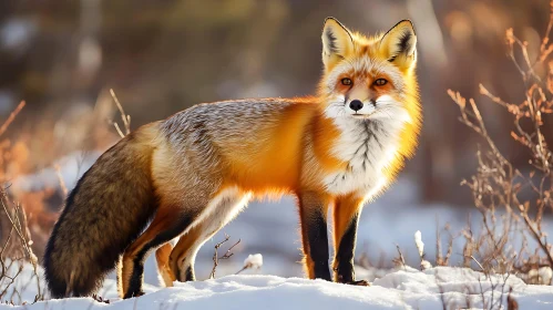 Winter Fox Portrait