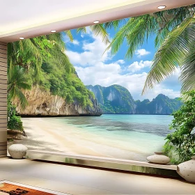 Coastal Serenity: A Tropical Beach Scene