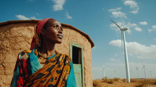 African Woman and Renewable Energy Landscape