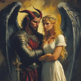 Portrait of an Angel and Demon