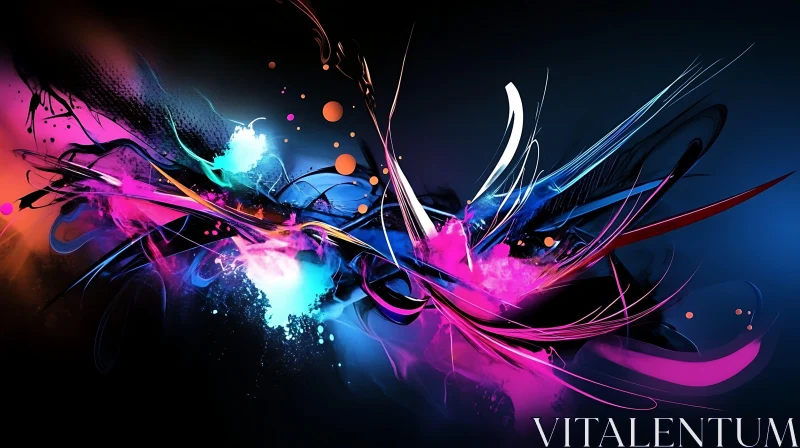 AI ART Vivid Color Swirls in Abstract Art