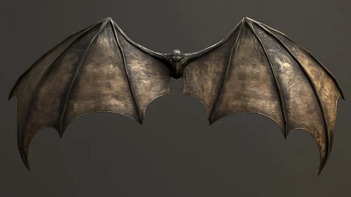 Mythical Dragon Wings Bronze Texture