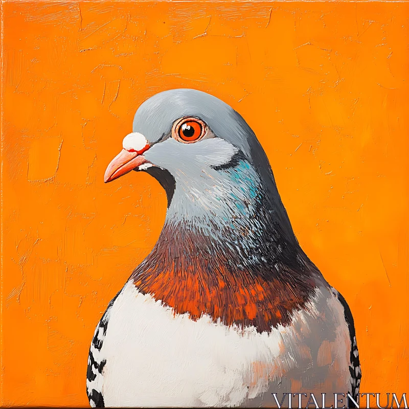 AI ART Urban Pigeon Painting