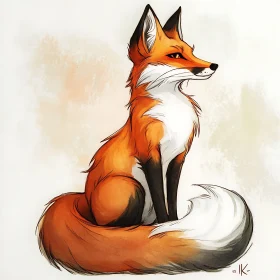 Fox Portrait - Animal Kingdom Artwork