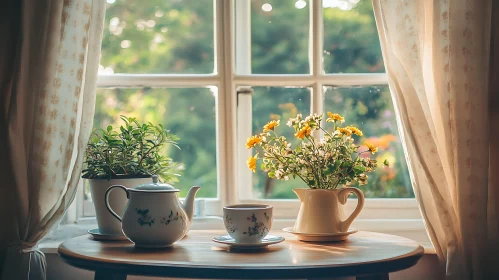 Floral Tea Arrangement