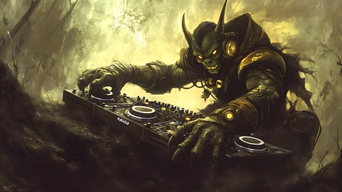 DJing Monster Character Design