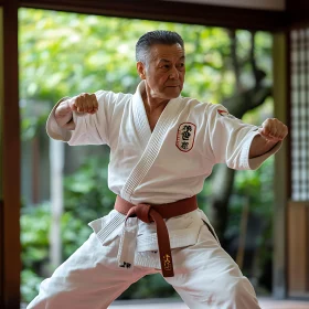 Man in Karate Gi