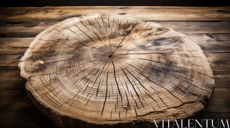 Tree Stump Abstraction: A Study of Nature's Design AI Image