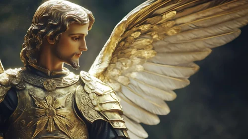 Angel with Golden Wings