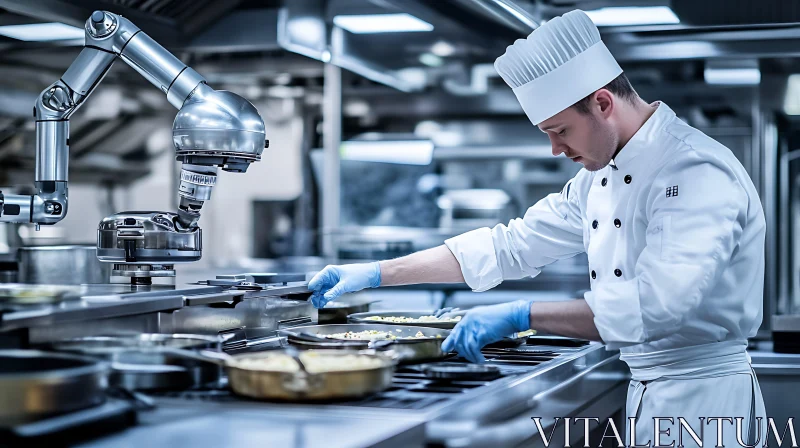 AI ART Advanced Culinary Technology in Modern Kitchen